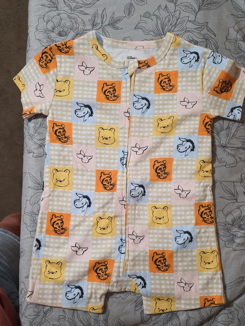 Disney Kids One-Piece Bodysuit in Yellow, Orange, Blue, Pink, Cream